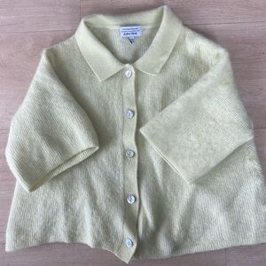 & Other Stories Yellow Knit Top Size Medium